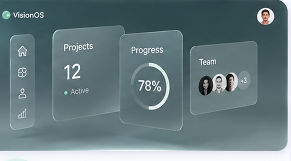 Spatial UI design style preview